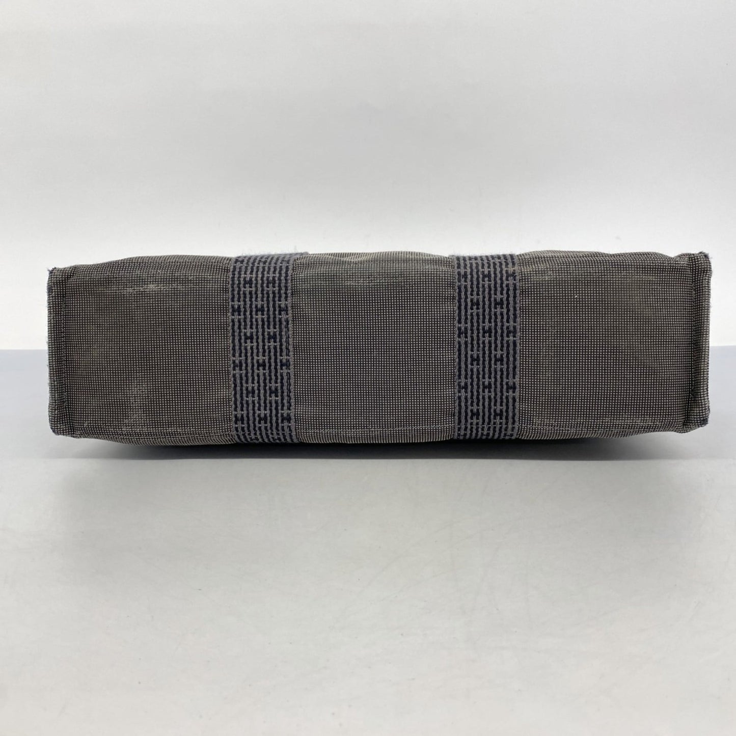 Hermes Gray Canvas Tote Bag (Pre-Owned)