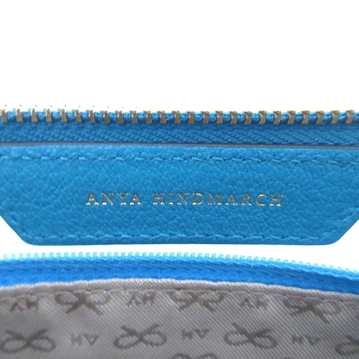 Anya Hindmarch Blue Pochette Pouch Shoulder Bag (Pre-Owned)