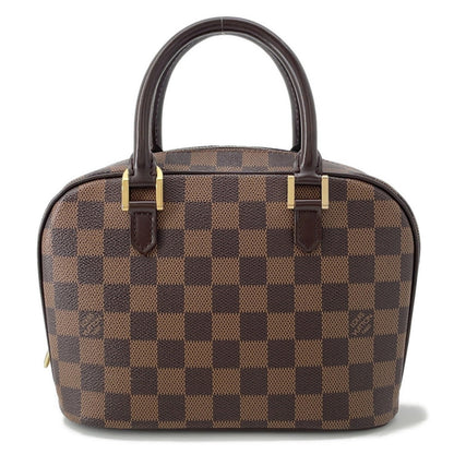 Louis Vuitton Brown Red Color Damier Canvas Handbag (Pre-Owned)