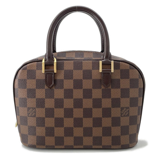Louis Vuitton Brown Red Color Damier Canvas Handbag (Pre-Owned)
