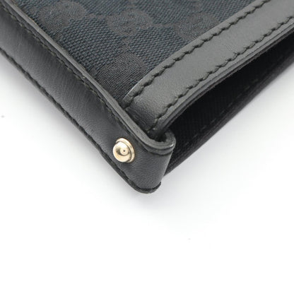 Gucci Black Canvas Leather Tote Bag (Pre-Owned)