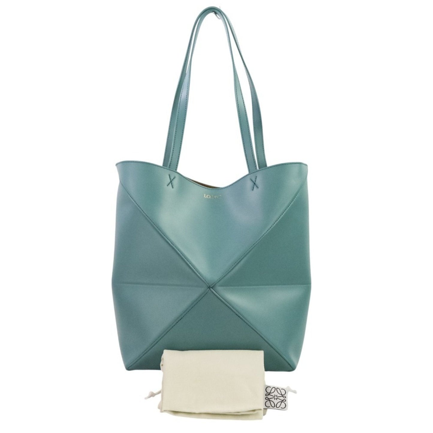 Loewe Blue Leather Tote Bag (Pre-Owned)