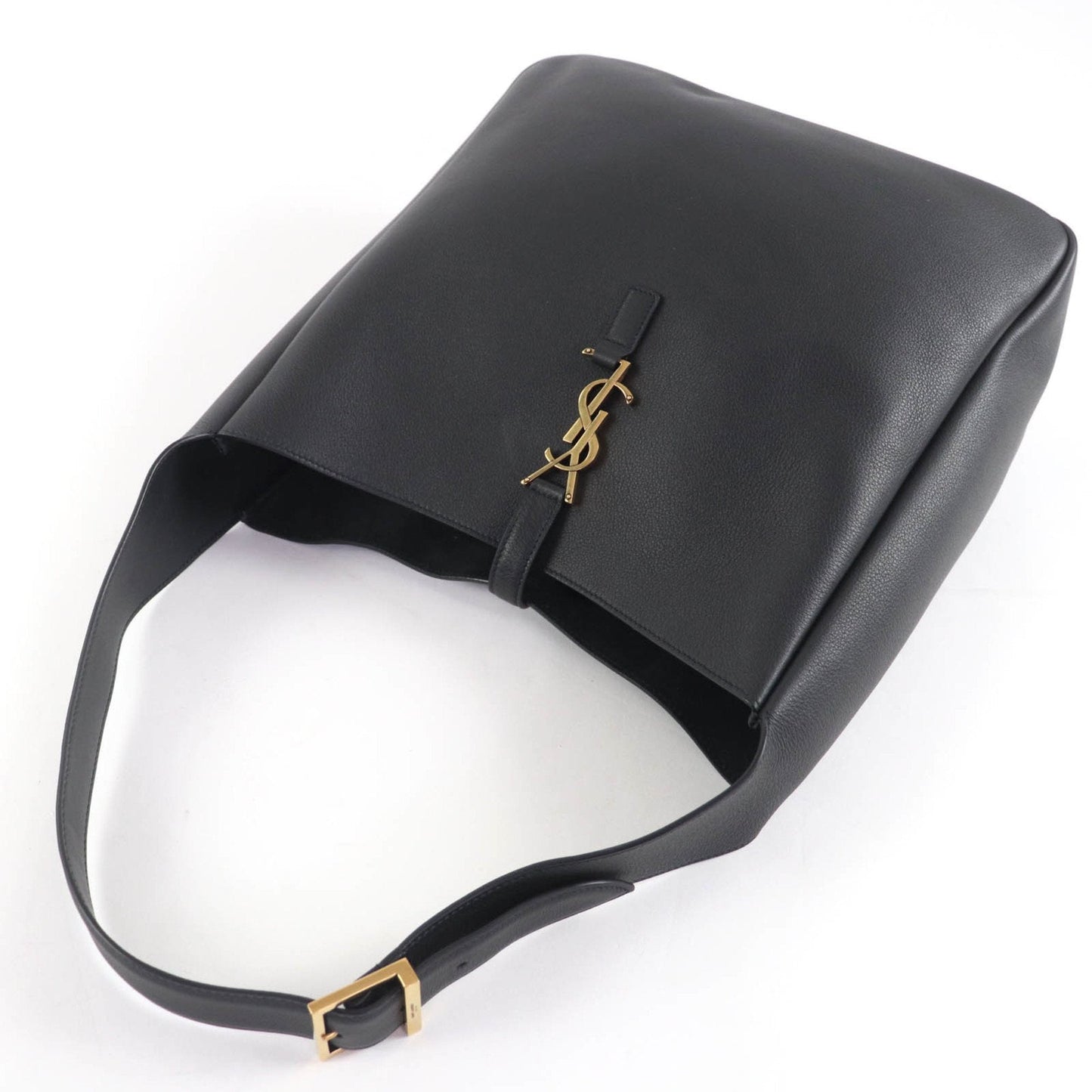 Saint Laurent Black Leather Shoulder Bag (Pre-Owned)