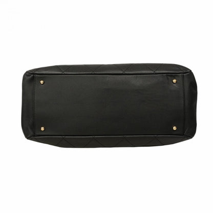 Chanel Black Grained Calfskin Tote Bag (Pre-Owned)