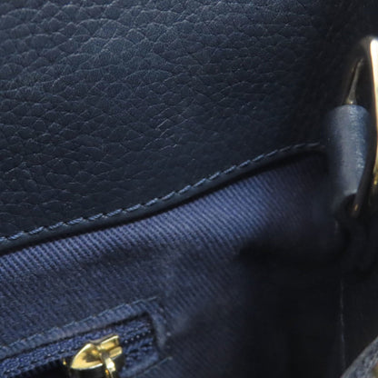 Chanel Navy Leather Tote Bag (Pre-Owned)