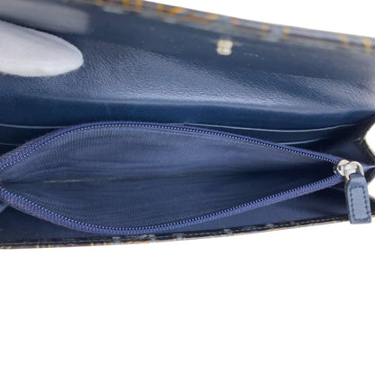 Christian Dior Brown Patent Leather Long Wallet (Bi-Fold) (Pre-Owned)