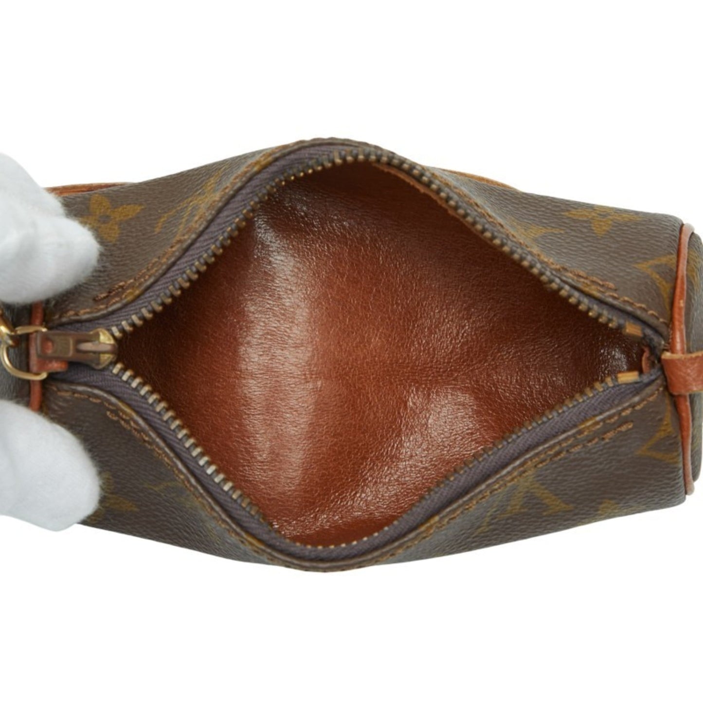 Louis Vuitton Brown Pvc Leather Pouch (Pre-Owned)