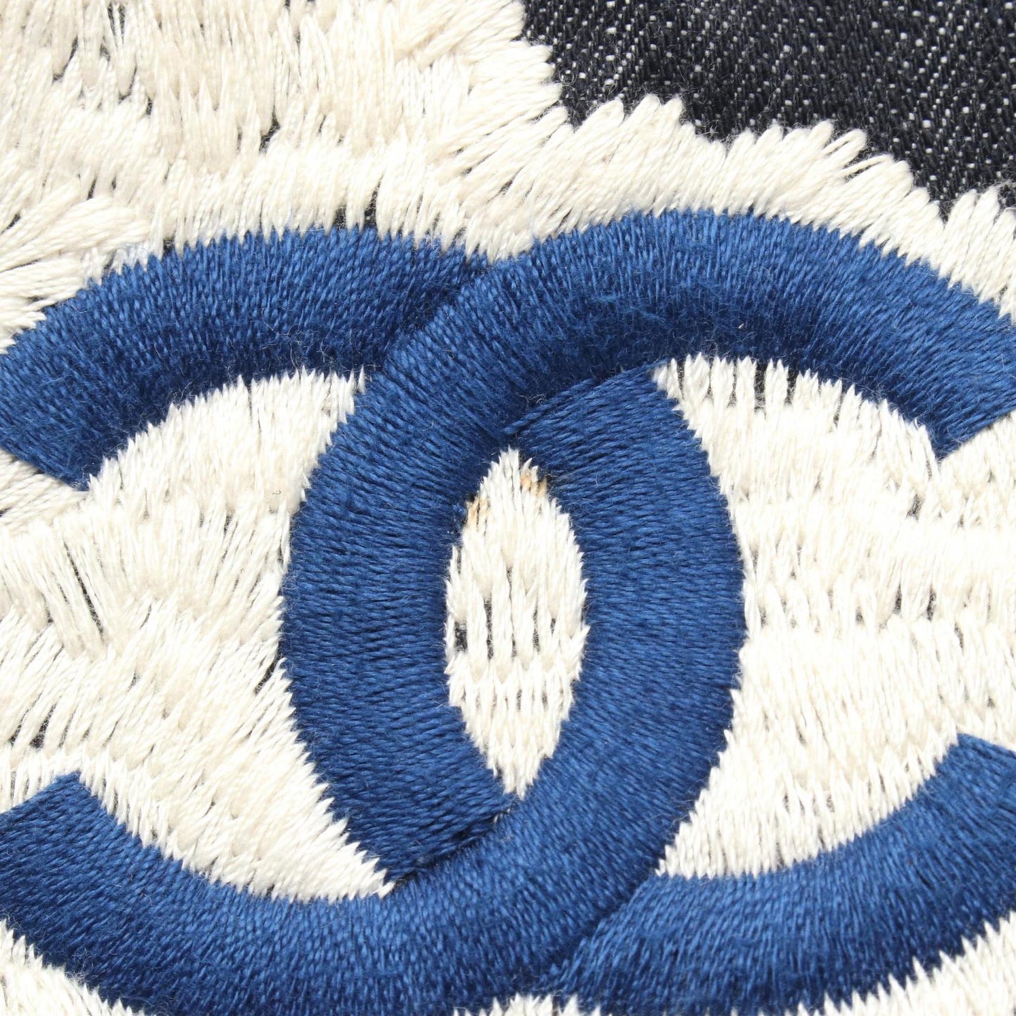 Chanel Multi-Color Navy Denim Tote Bag (Pre-Owned)