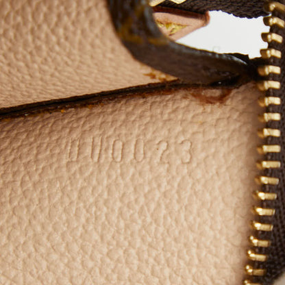 Louis Vuitton Brown Pvc Leather Pochette Pouch (Pre-Owned)