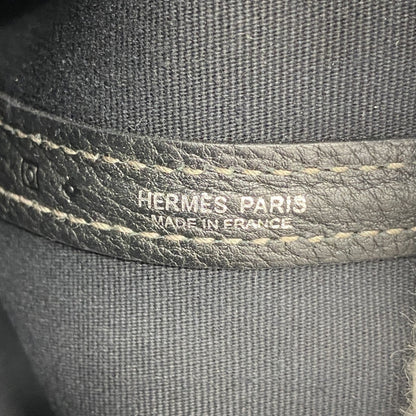 Hermes Black Toile Officier Tote Bag (Pre-Owned)