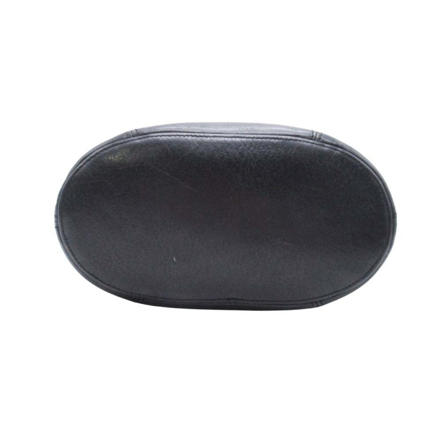 Unspecified Black Leather Pouch Tote Bag (Pre-Owned)