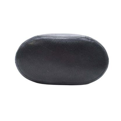 Unspecified Black Leather Pouch Tote Bag (Pre-Owned)