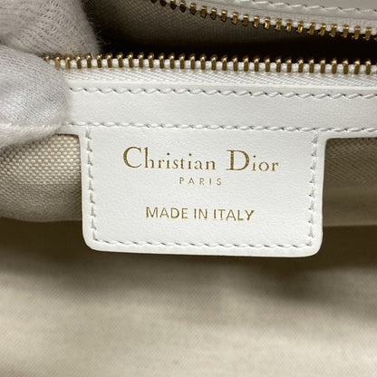 Christian Dior Navy White Leather Handbag (Pre-Owned)