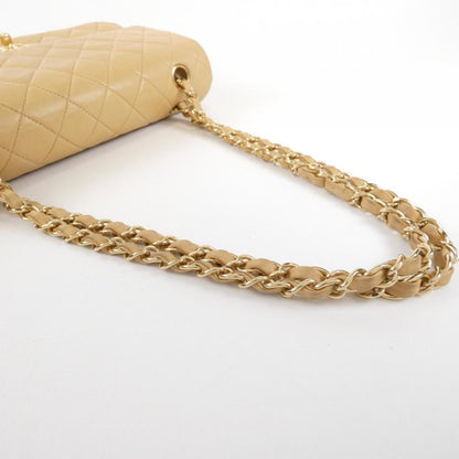 Chanel Beige Leather Shoulder Bag (Pre-Owned)