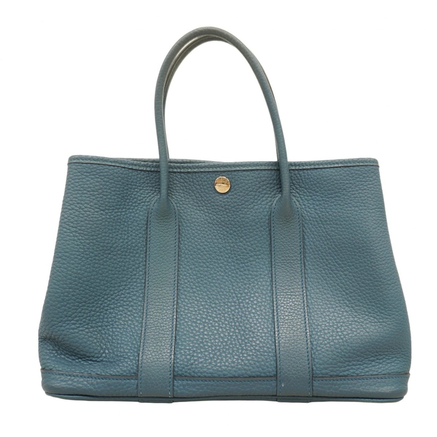 Hermes Blue Country Leather Tote Bag (Pre-Owned)