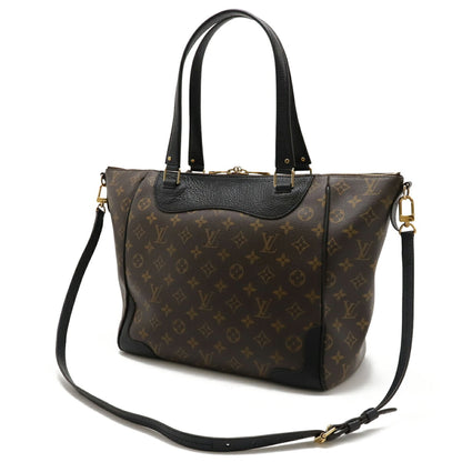 Louis Vuitton Monogram Black Noir Monogram Leather Shoulder Bag Tote Bag (Pre-Owned)