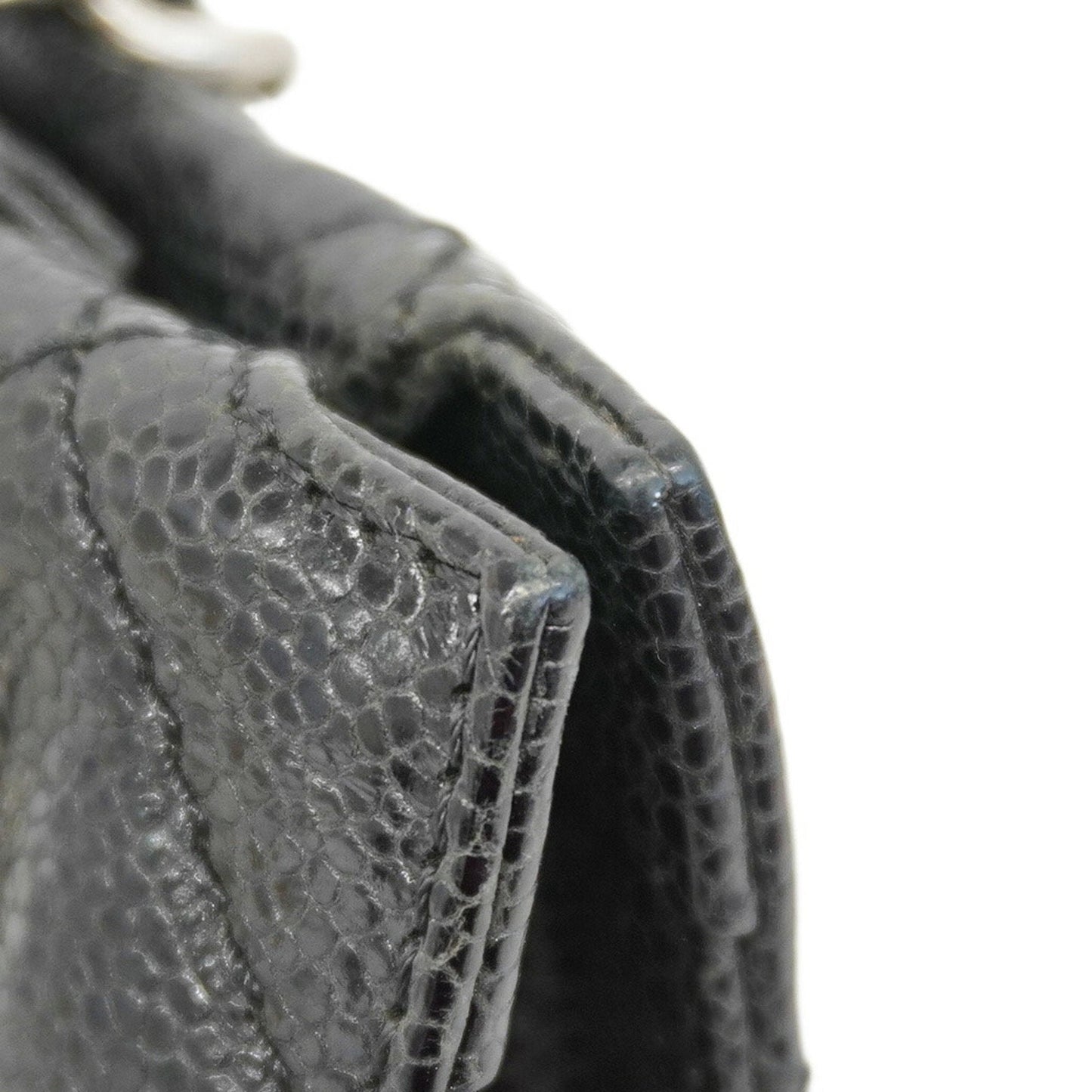 Chanel Black Grained Calfskin Tote Bag (Pre-Owned)