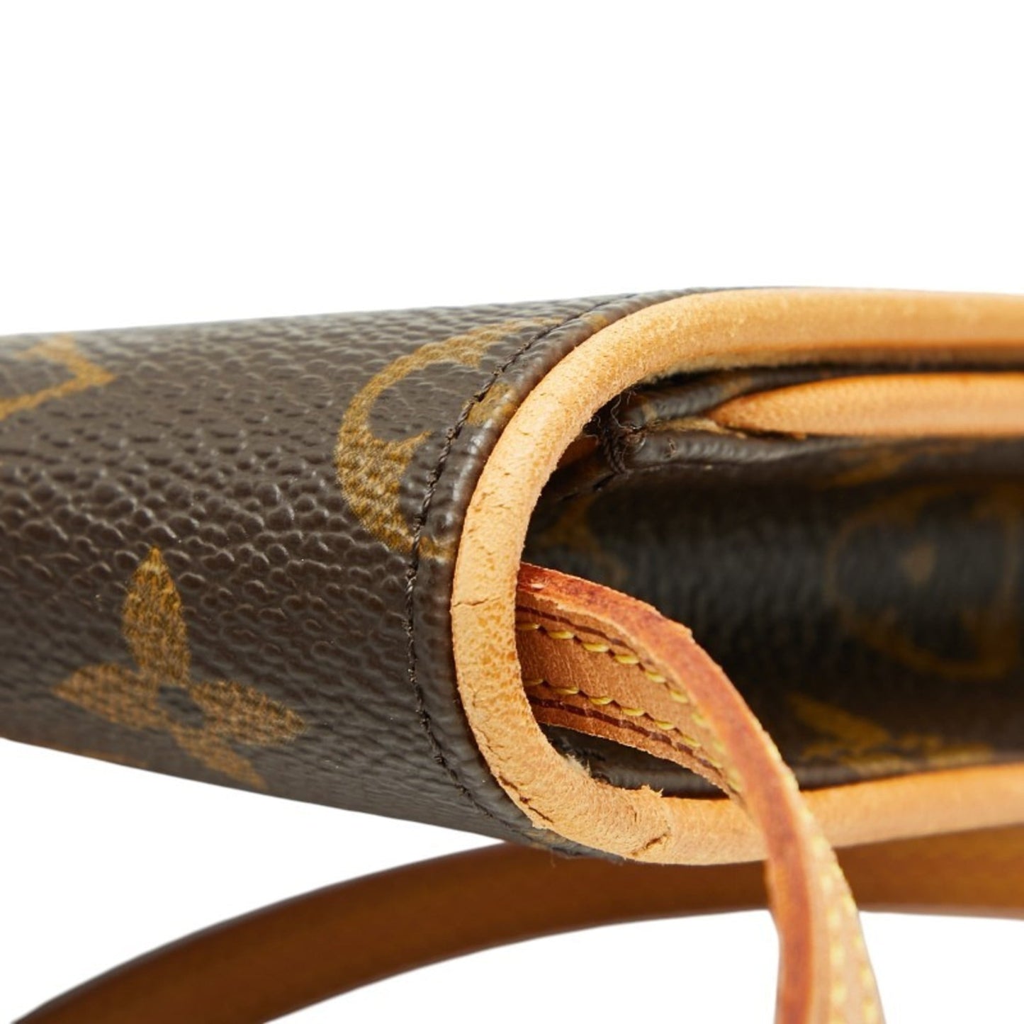 Louis Vuitton Brown Pvc Leather Pochette Shoulder Bag (Pre-Owned)