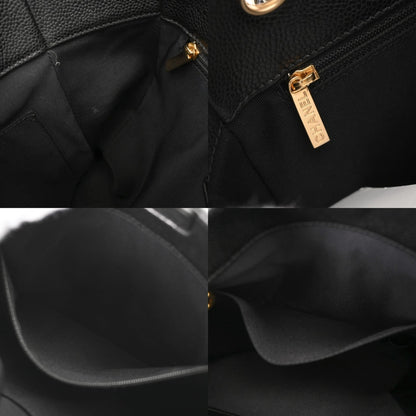 Chanel Black Grained Calfskin Tote Bag (Pre-Owned)