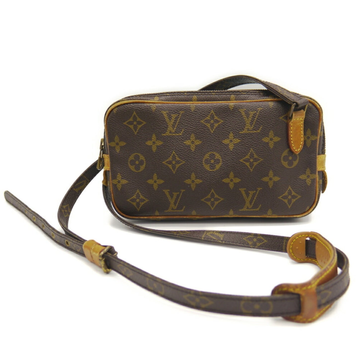 Louis Vuitton Brown Monogram Pochette Shoulder Bag (Pre-Owned)