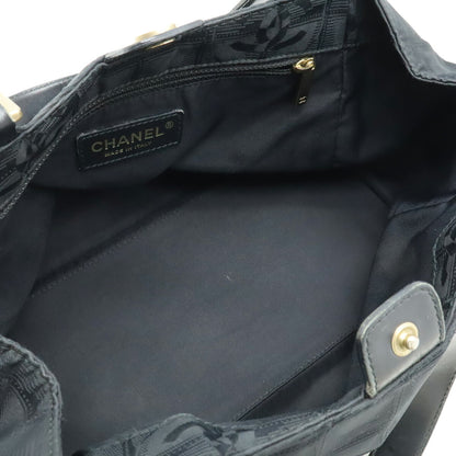 Chanel Black Nylon Handbag Shoulder Bag Tote Bag (Pre-Owned)