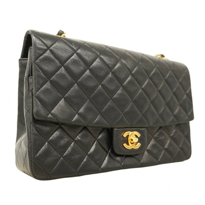 Chanel Black Leather Shoulder Bag (Pre-Owned)