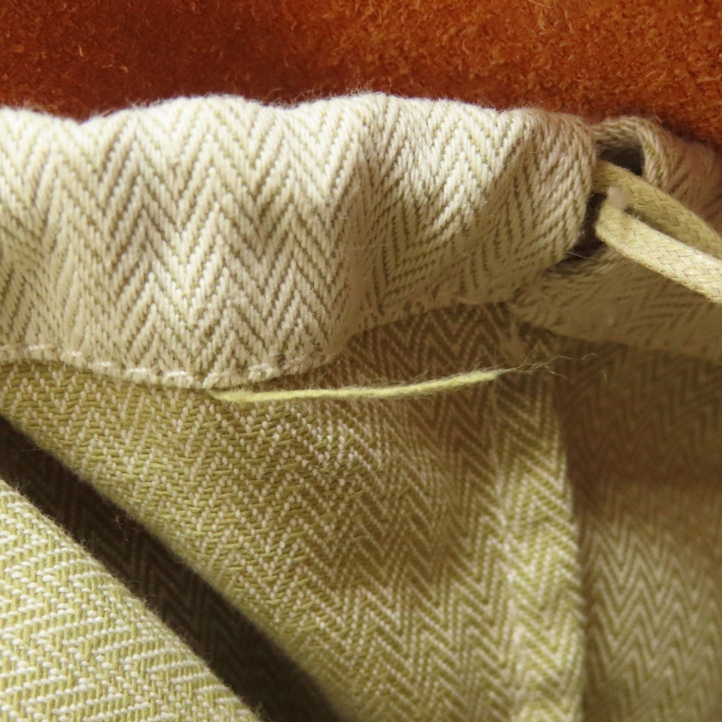 Hermes Orange Taurillon Clemence Leather Tote Bag (Pre-Owned)