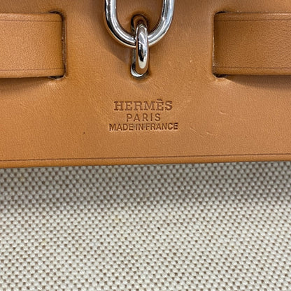 Hermes Natural Toile H Handbag (Pre-Owned)