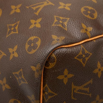 Louis Vuitton Brown Pvc Leather Boston Bag Shoulder Bag (Pre-Owned)