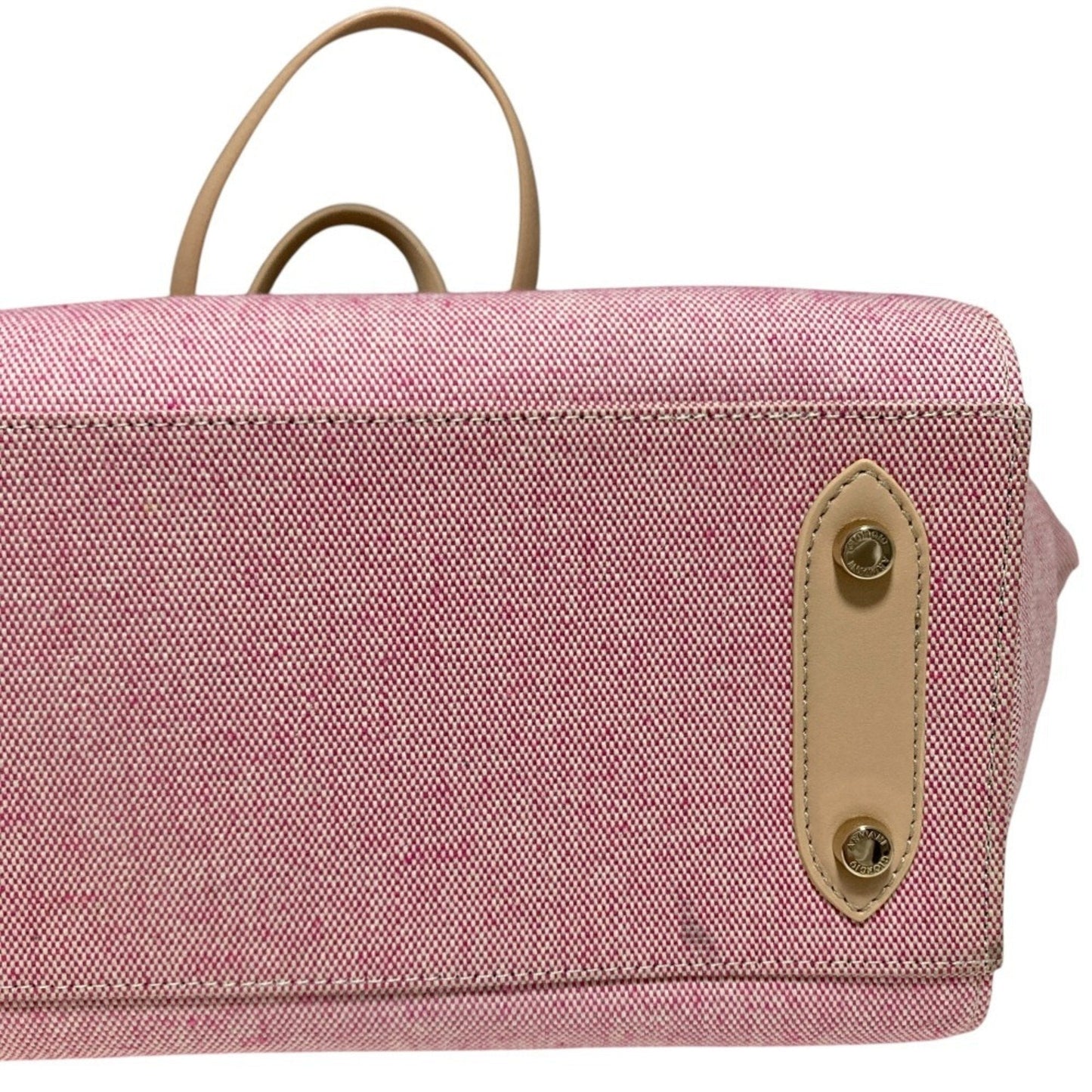 Giorgio Armani Pink Pink Beige Tote Bag (Pre-Owned)