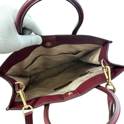 Michael Kors Bordeaux Brown Shoulder Bag Tote Bag (Pre-Owned)