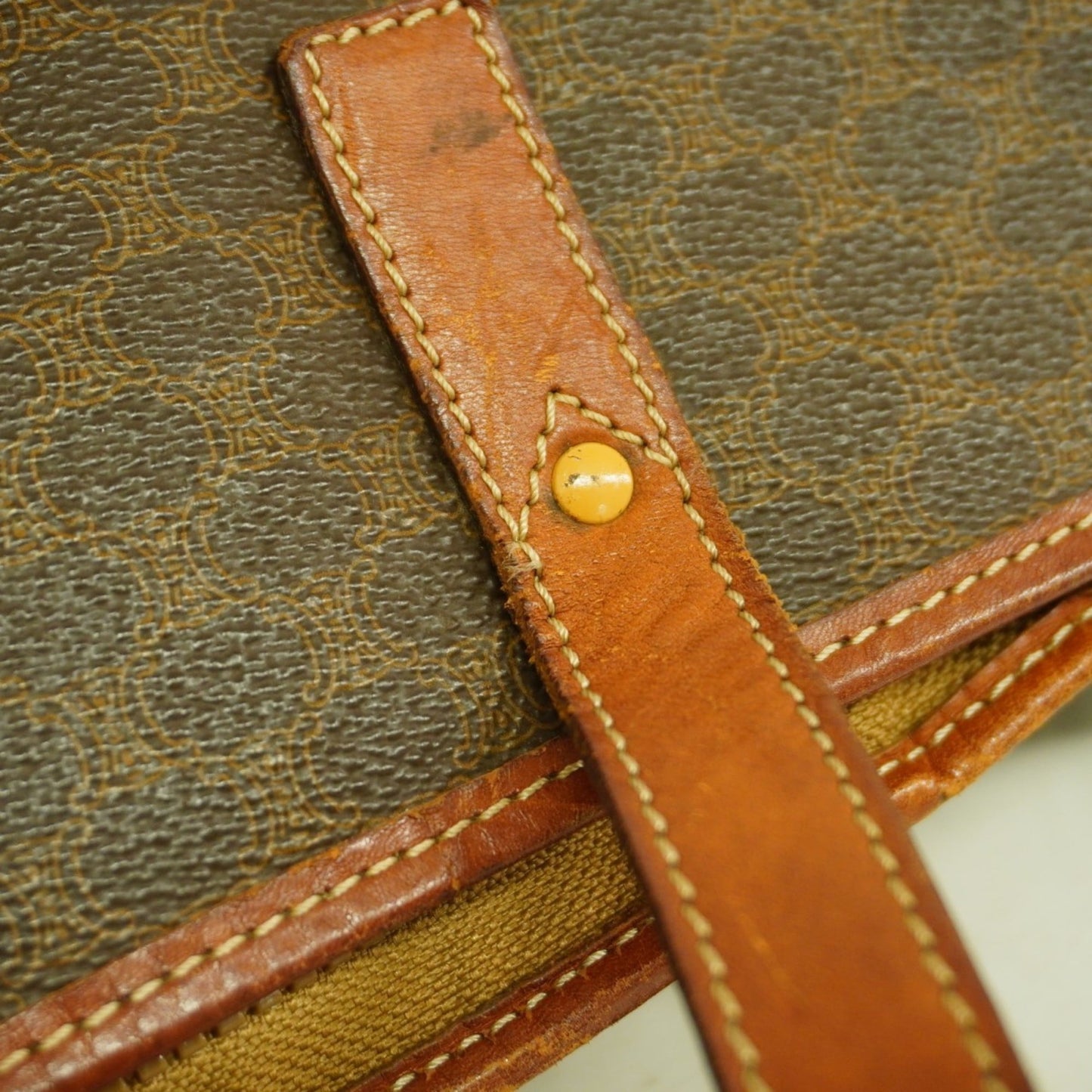 Celine Brown Pvc Tote Bag (Pre-Owned)