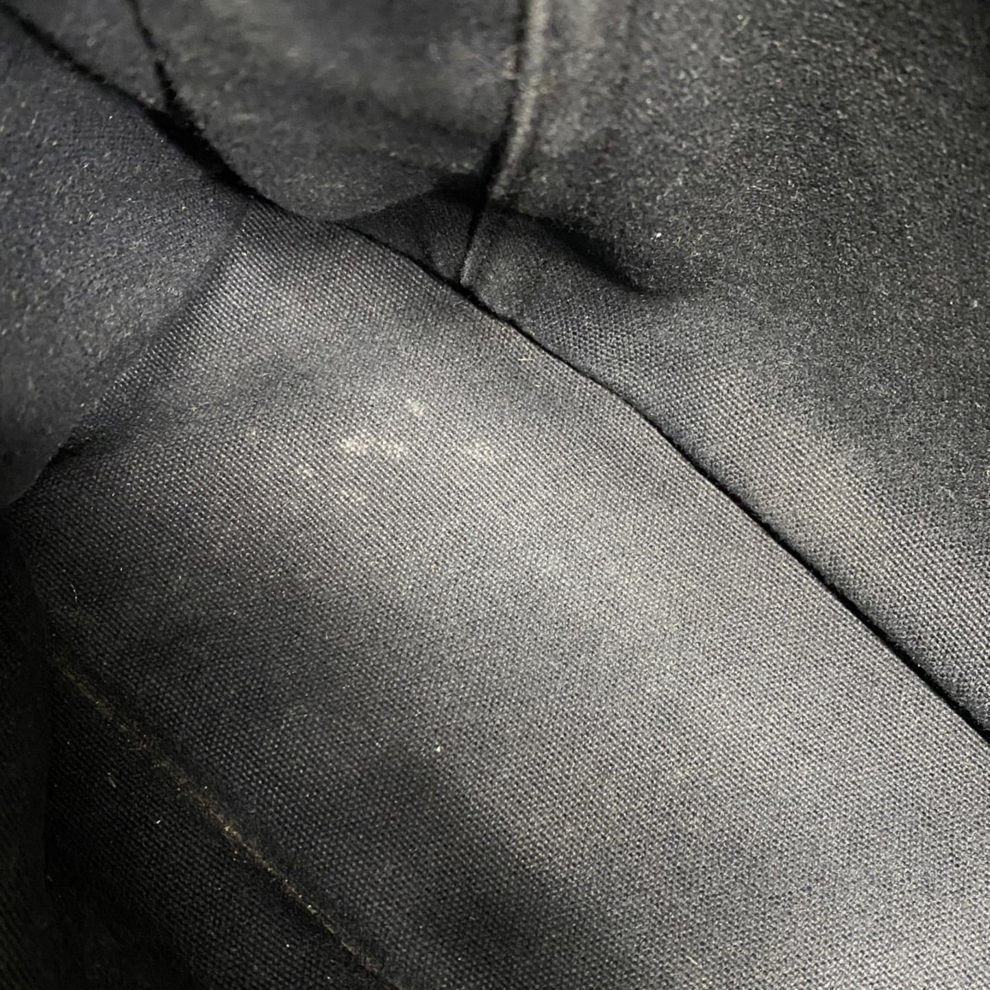 Hermes Black Canvas Tote Bag (Pre-Owned)