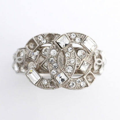 Chanel Silver Metal Band Ring (Pre-Owned)