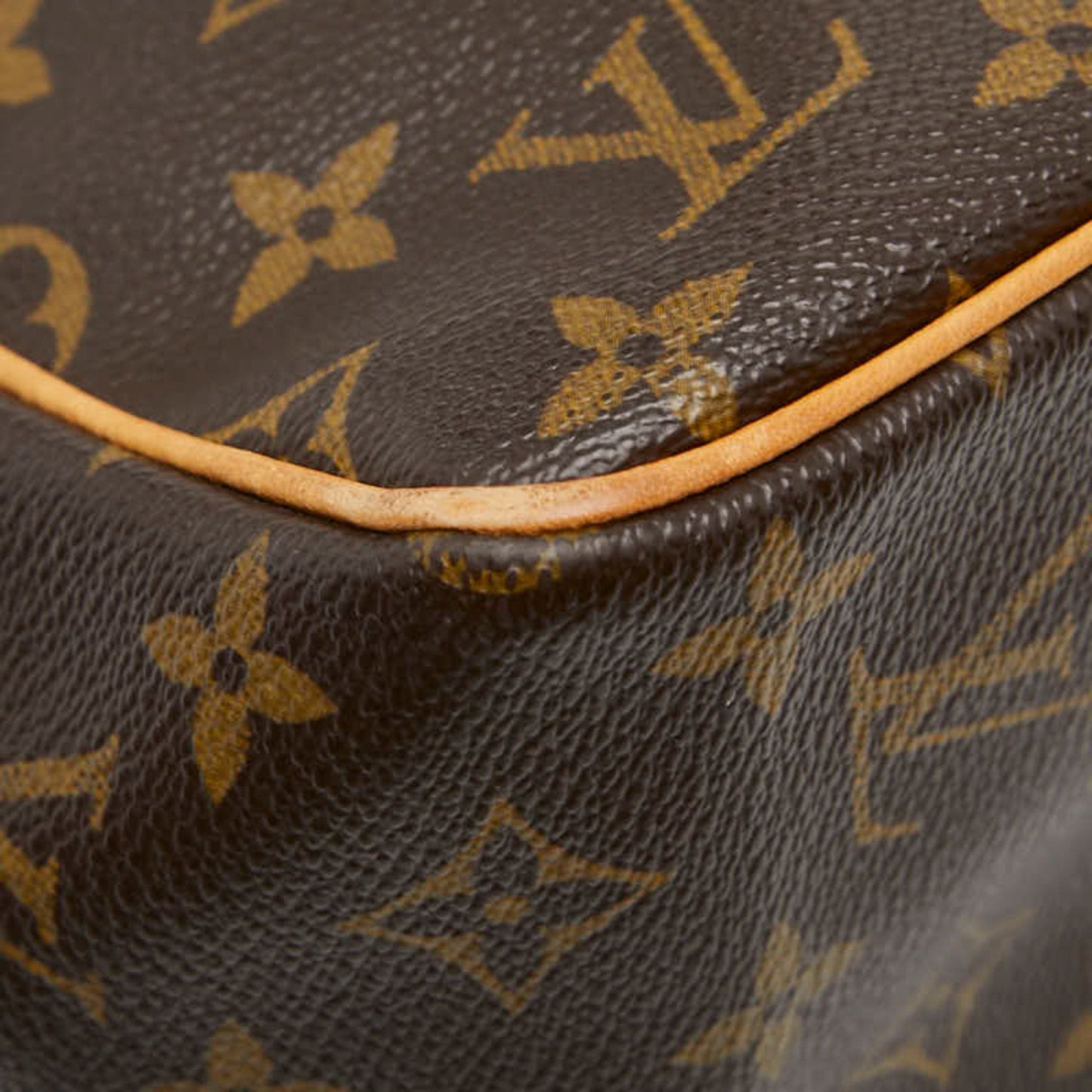 Louis Vuitton Brown Pvc Leather Handbag (Pre-Owned)