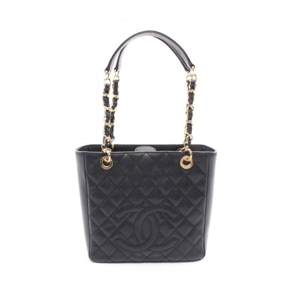 Chanel Black Grained Calfskin Tote Bag (Pre-Owned)