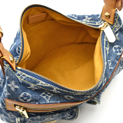 Louis Vuitton Blue Monogram Denim Shoulder Bag (Pre-Owned)