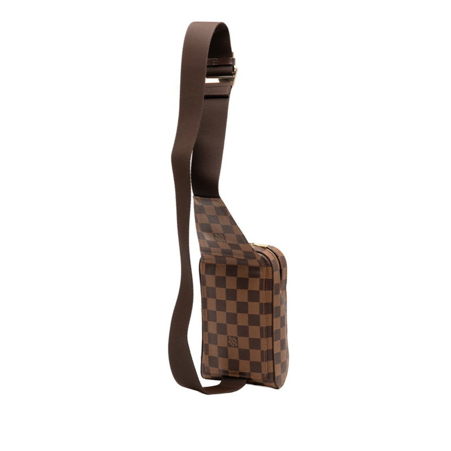 Louis Vuitton Brown Pvc Leather Shoulder Bag Sling Bag (Pre-Owned)