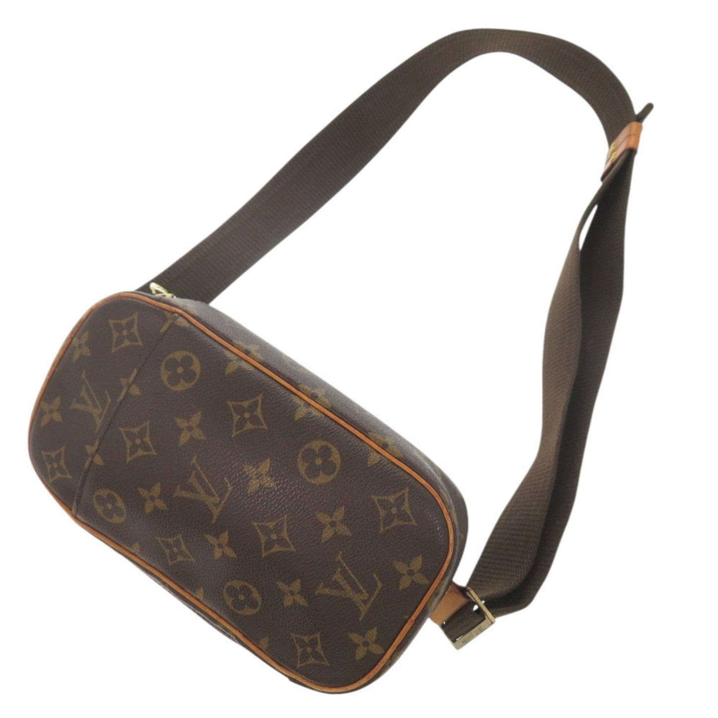 Louis Vuitton Brown Monogram Pochette Sling Bag (Pre-Owned)