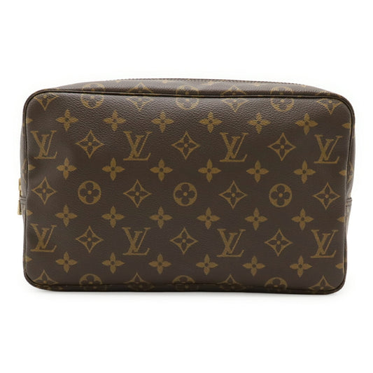 Louis Vuitton Brown Pvc Clutch Bag Pouch Wash Bag (Pre-Owned)