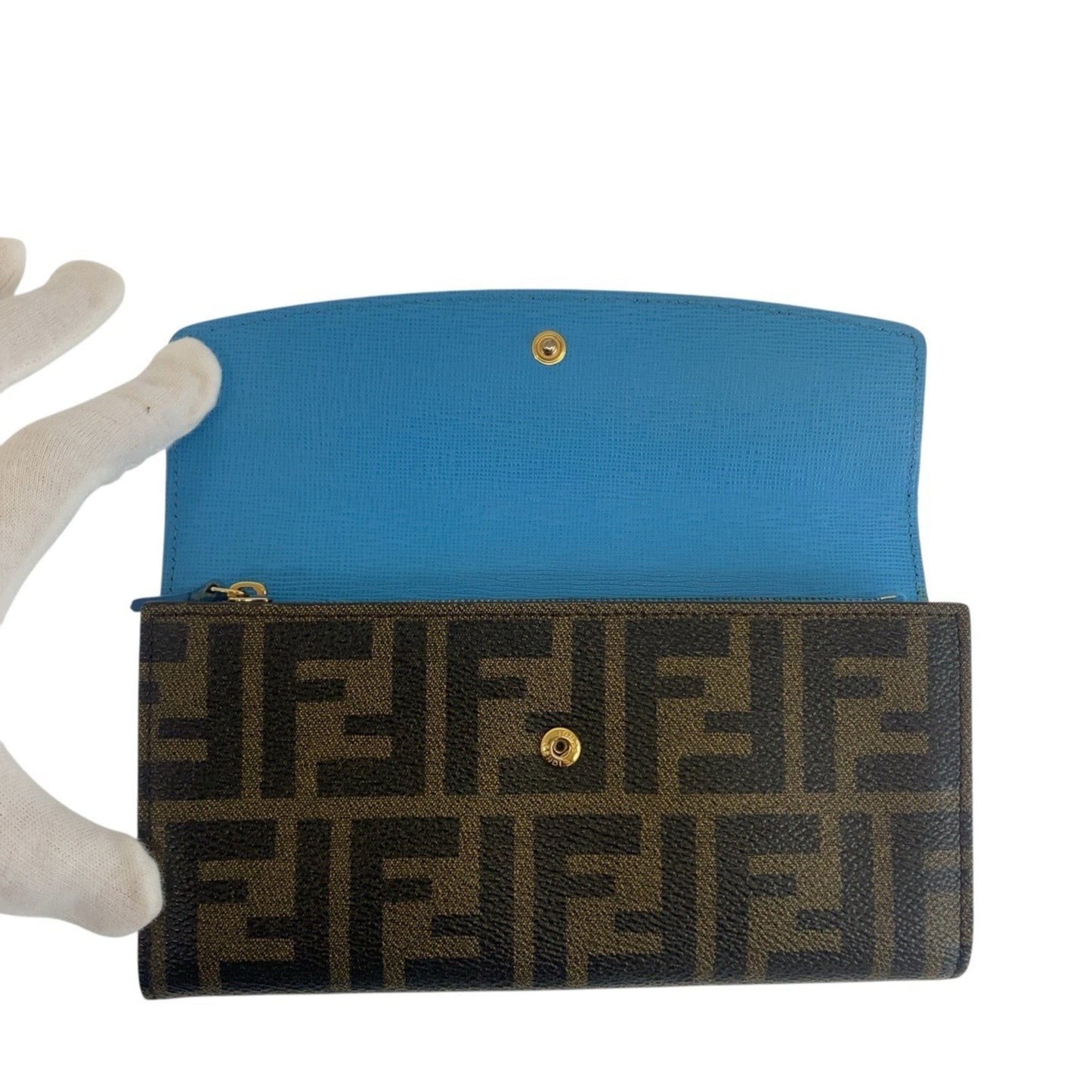 Fendi Brown Pvc Long Wallet (Bi-Fold) (Pre-Owned)
