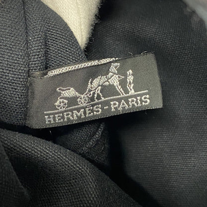 Hermes Black Canvas Tote Bag (Pre-Owned)
