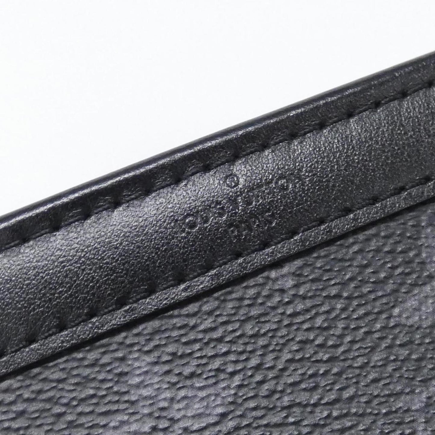 Louis Vuitton Black Gris Coated Canvas Pouch Shoulder Bag (Pre-Owned)