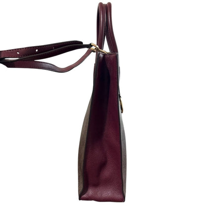 Michael Kors Bordeaux Brown Shoulder Bag Tote Bag (Pre-Owned)