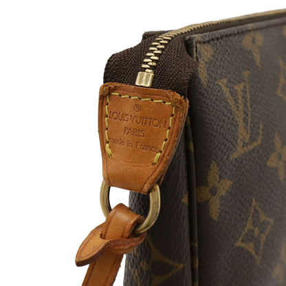Louis Vuitton Brown Pvc Handbag Pochette Pouch (Pre-Owned)