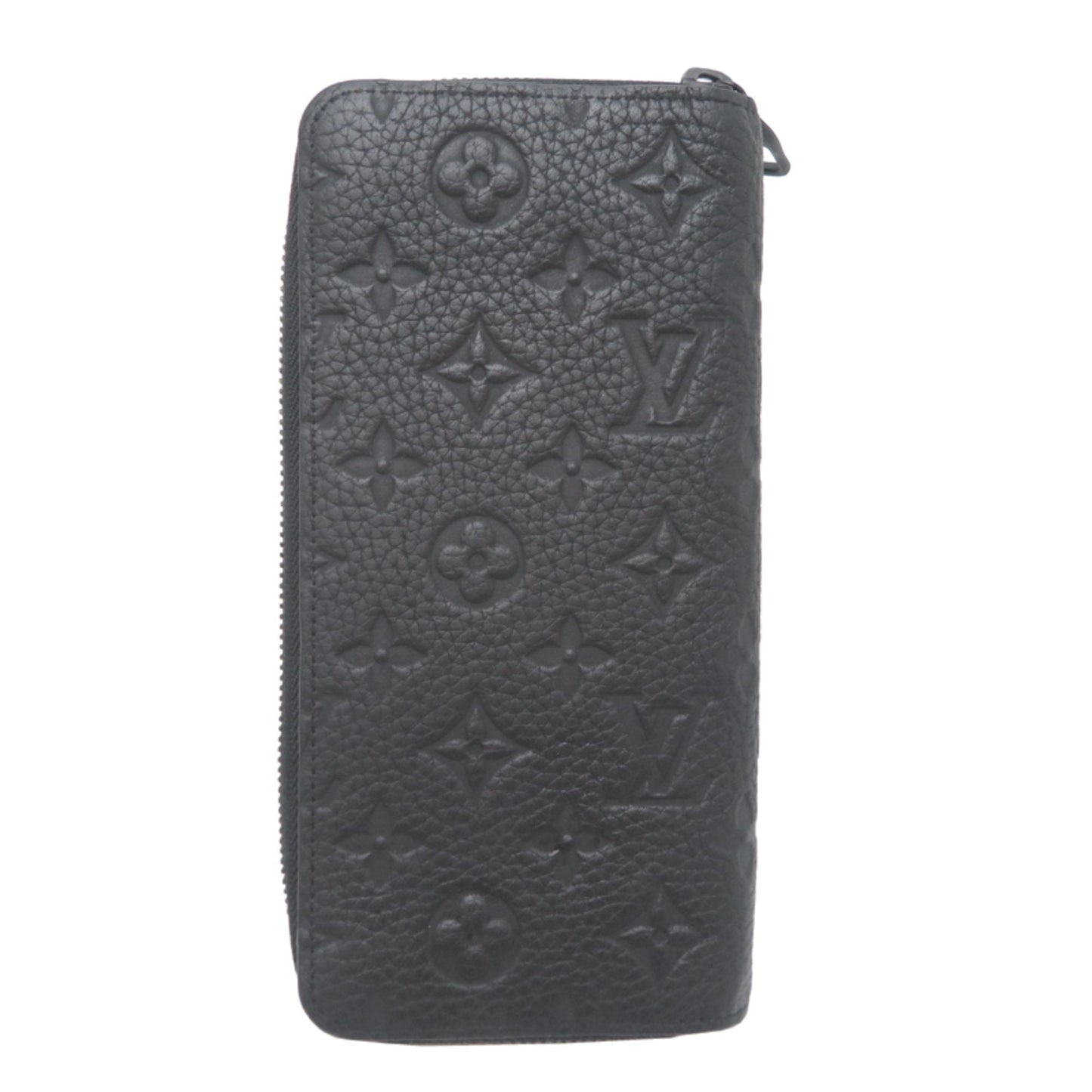 Louis Vuitton Black Leather Long Wallet (Bi-Fold) (Pre-Owned)