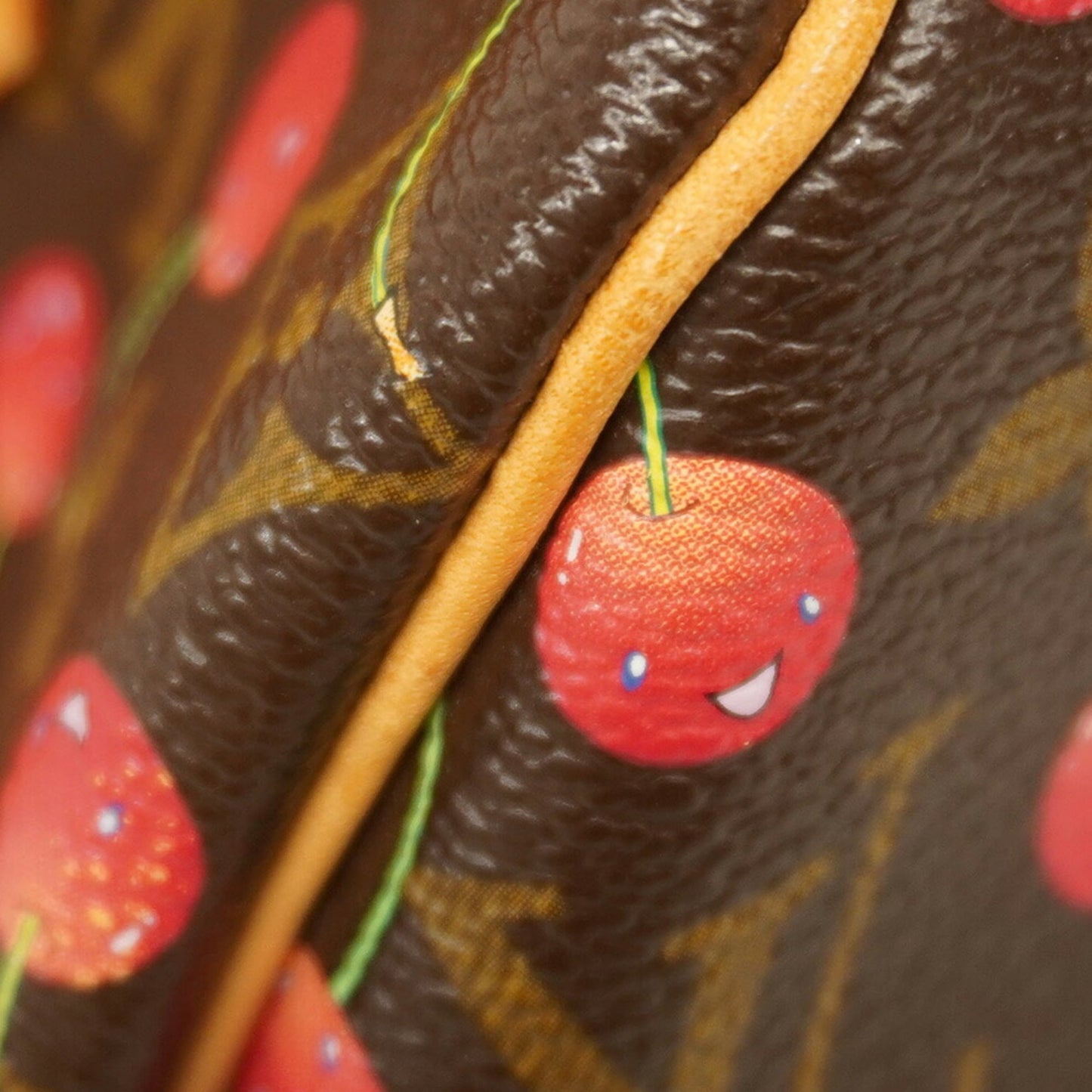 Louis Vuitton Brown Red Color Handbag (Pre-Owned)