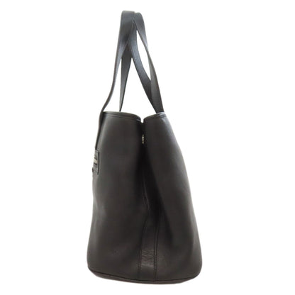 Salvatore Ferragamo Black Leather Tote Bag (Pre-Owned)