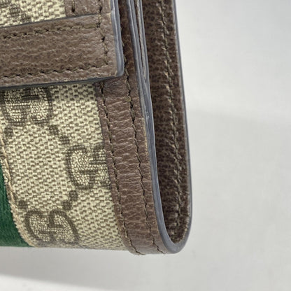 Gucci Brown Pvc Wallet (Bi-Fold) (Pre-Owned)