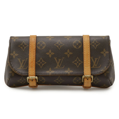 Louis Vuitton Brown Pvc Clutch Bag Fanny Pack Pochette Sling Bag (Pre-Owned)